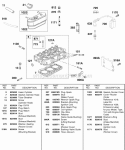 Head Rocker Cover Ignition Breather Hoses Diagram and Parts List for 581447-0375-E2  Briggs and Stratton Engine
